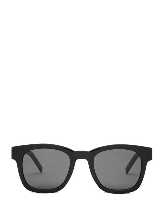 Saint Laurent Black Slm124 Wayfarer-style Sunglasses