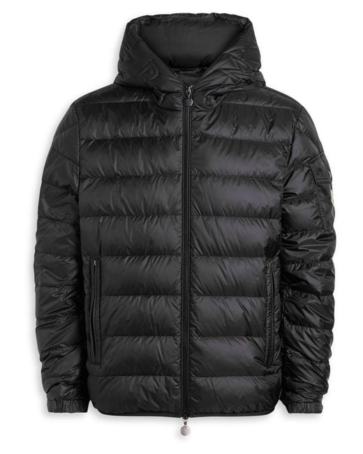 Moncler Black Najan Quilted Hooded Shell Jacket for men
