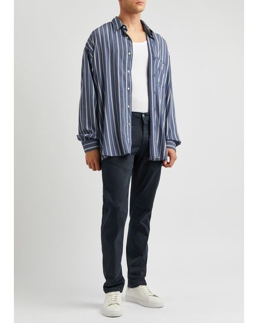 Replay Blue Benni Hyperflex X. Lite Cotton-blend Chinos for men