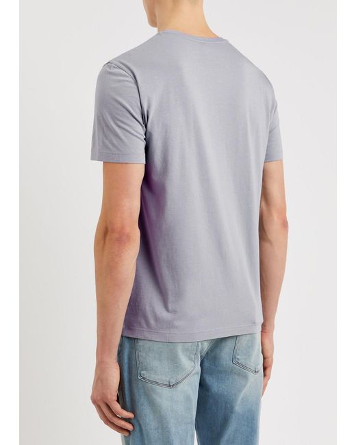 PAIGE Purple Cash Stretch-jersey T-shirt for men
