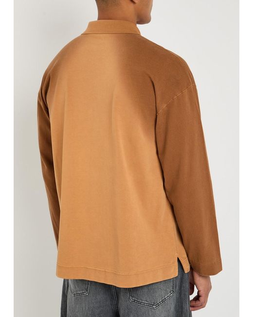 J.W. Anderson Brown Cotton Rugby Shirt for men