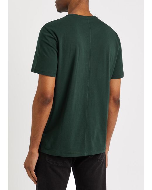 PAIGE Green Ramirez Cotton T-shirt for men