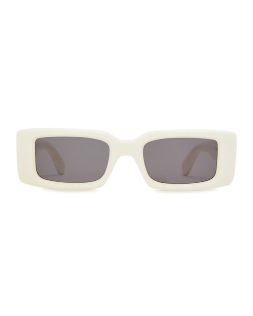 Off-White c/o Virgil Abloh White Off- Arthur Rectangle-frame Sunglasses for men
