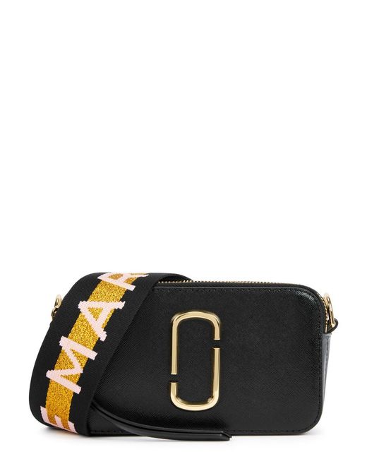 Marc Jacobs Black The Snapshot Panelled Leather Cross-body Bag