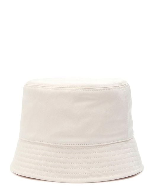 Moncler Natural Logo Twill Bucket Hat