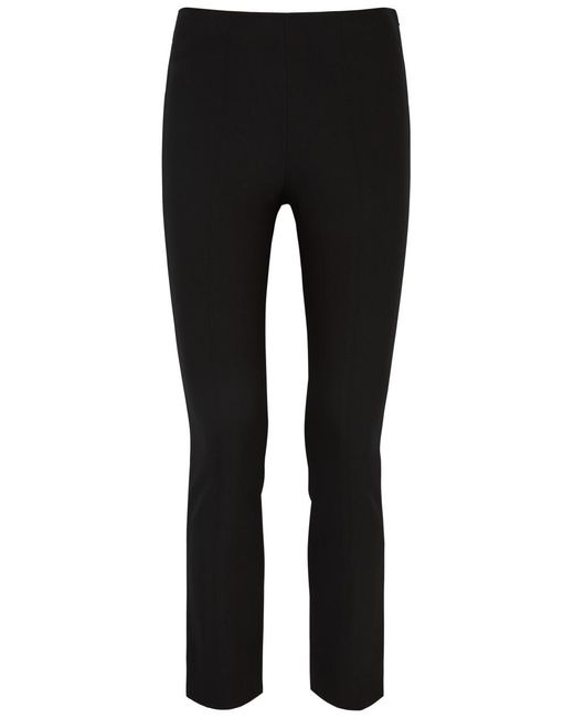 Vince Black Off- Stretch-Jersey Trousers