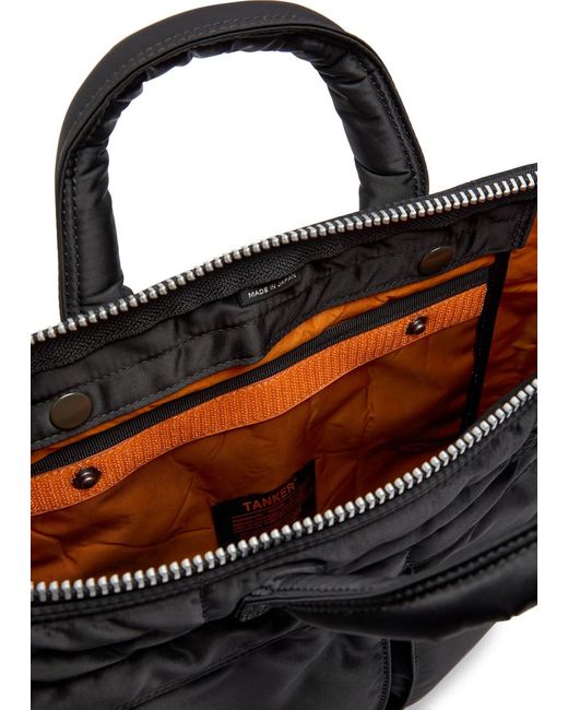 Porter-Yoshida and Co Black Tanker Helmet Short Nylon Tote for men