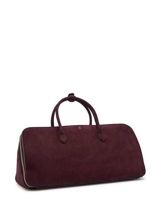 Alaïa Purple Delta Medium Nubuck Top Handle Bag