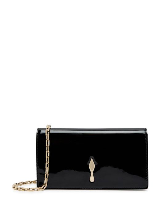 Christian Louboutin Black Bettina Patent Leather Clutch