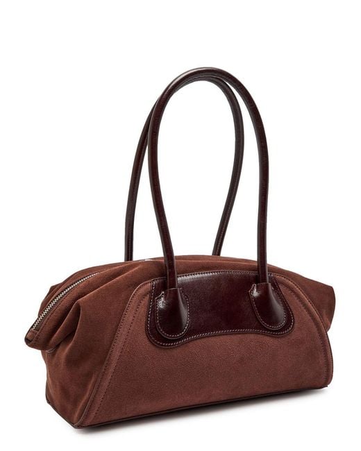 Vivienne Westwood Brown Shirley Small Suede Shoulder Bag