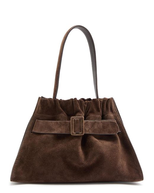 Boyy Brown Scrunchy Satchel 2 Suede Top Handle Bag