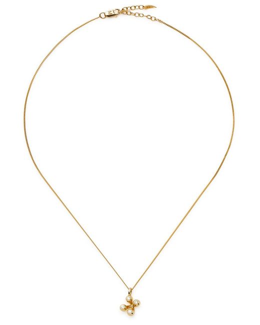 Missoma Metallic X The Flag Twins Atom 18Kt Vermeil Necklace
