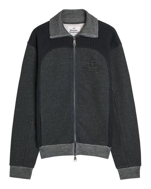 j Vivienne Westwood Men ジャケット Vivienne Westwood Alien Panelled Cotton-Blend Track Jacket in