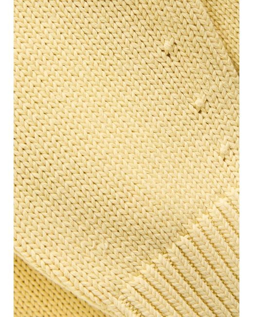 Totême Natural Knitted Cotton-Blend Jumper