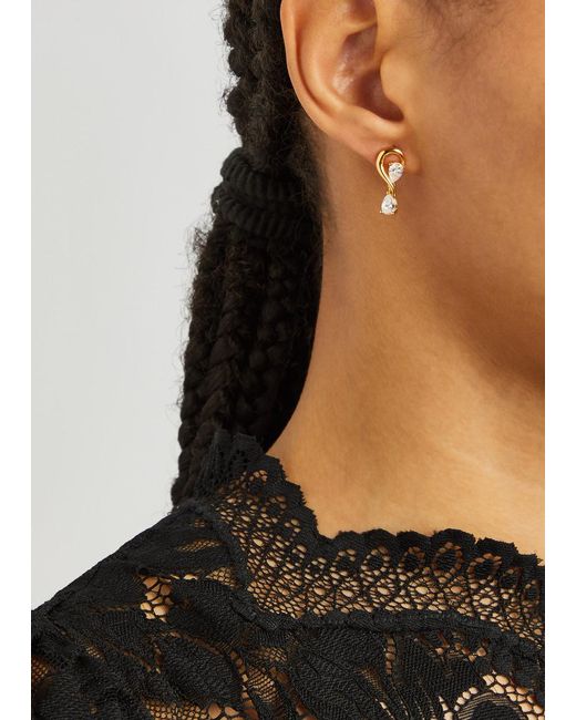 Anissa Kermiche Metallic Calin D'or Vermeil Drop Earrings