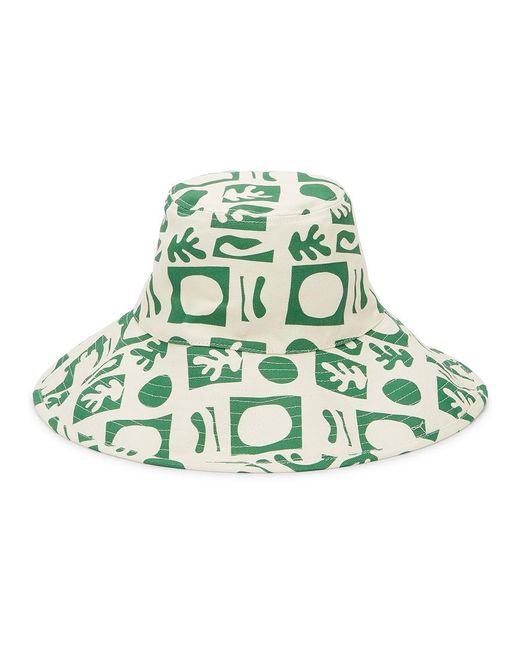 Lack of Color Green Holiday Printed Canvas Bucket Hat