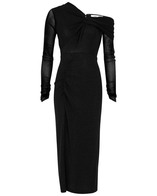 Diane von Furstenberg Black Rich Stretch-jersey Midi Dress