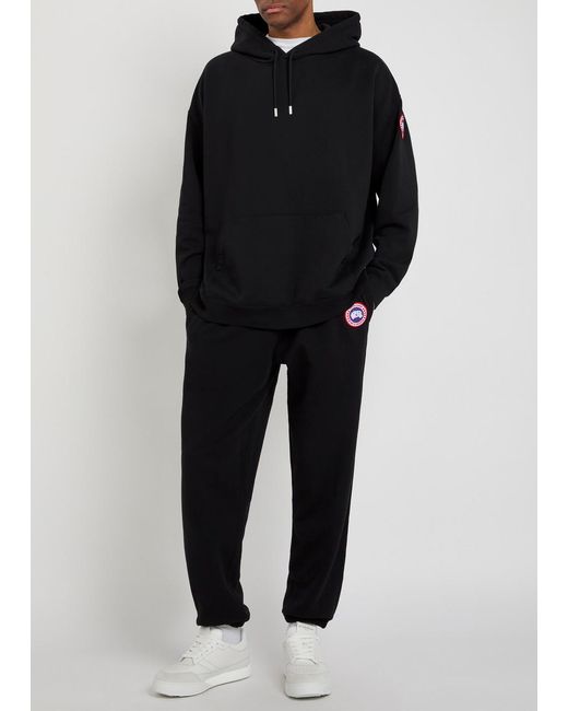 Canada Goose Black Hooded Cotton Sweatshirt for men