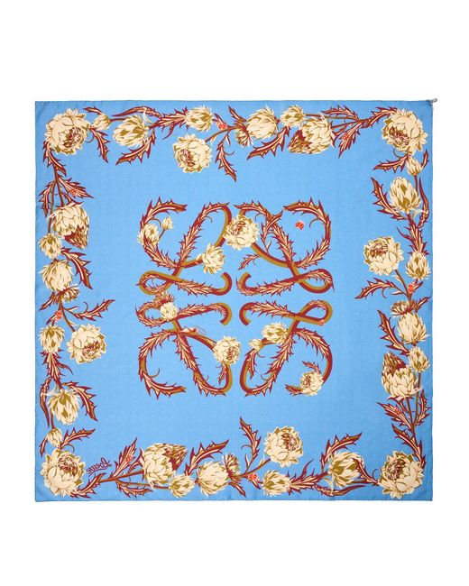 Loewe Blue X Paula's Ibiza Silk Scarf