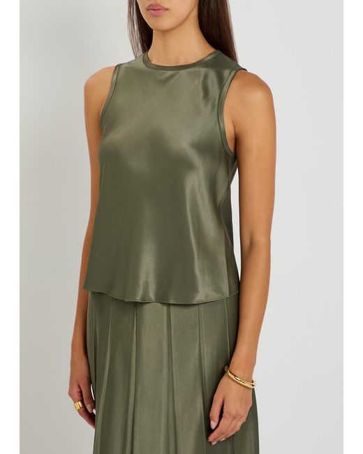 Vince Green Satin Top