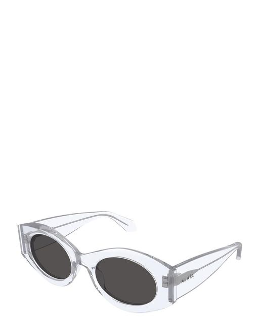 Alaïa Multicolor Oval-Frame Sunglasses