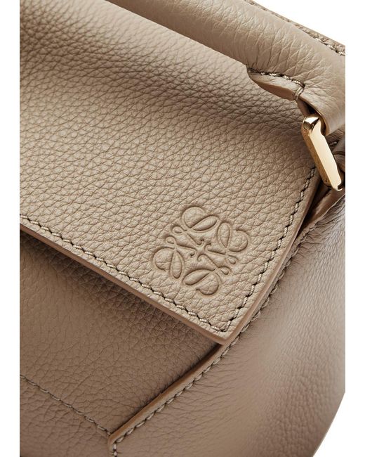 Loewe Brown Puzzle Mini Leather Cross-body Bag