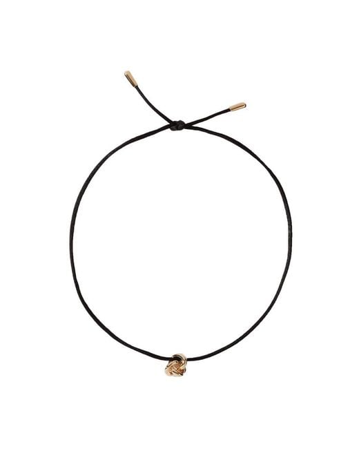 Otiumberg Metallic Knot 14Kt Vermeil Cord Necklace