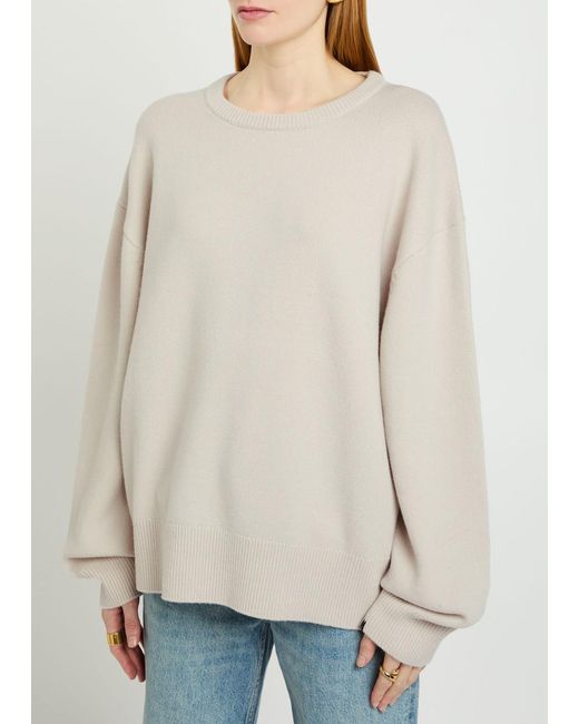 Extreme Cashmere White N°431 Mike Cashmere-Blend Jumper