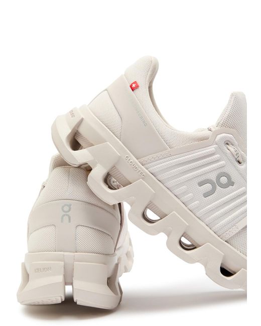 On Shoes White Cloudswift X 4 Ad Panelled Mesh-Knit Sneakers