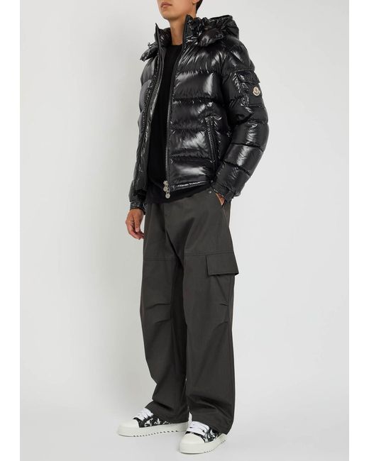 Moncler Black Maya Padded Shell Jacket for men