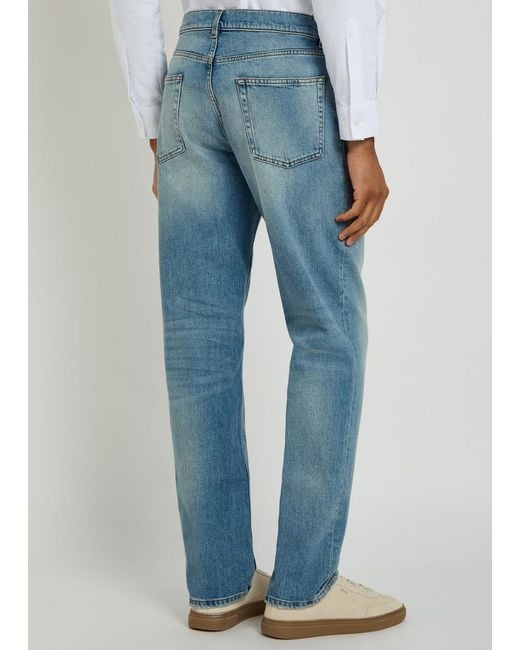 Lardini Blue Relaxed Tapered-Leg Jeans for men