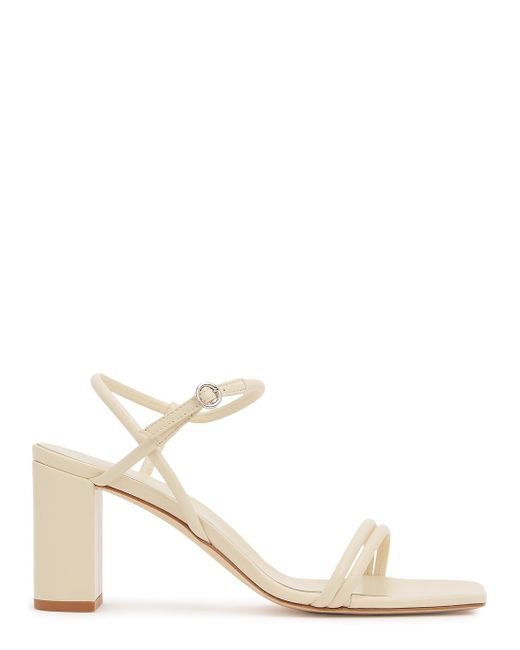 Aeyde Helene 75 Cream Leather Sandals in Natural | Lyst UK