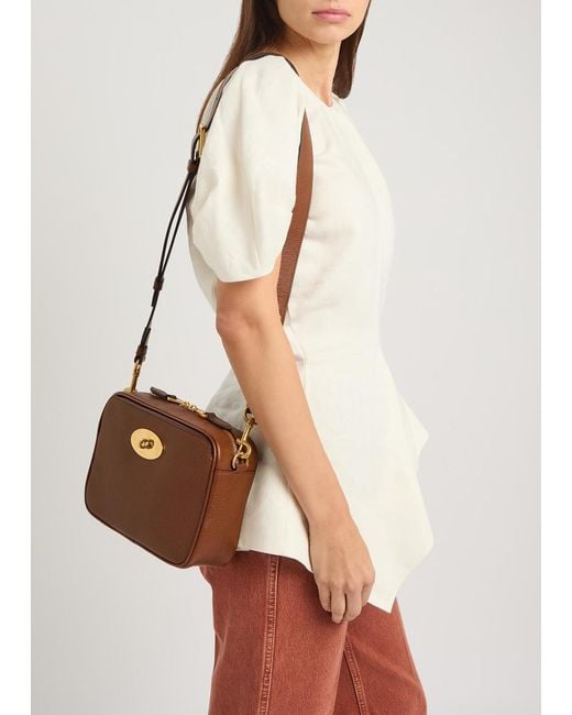 Mulberry Brown Darley Grained Leather Camera Bag