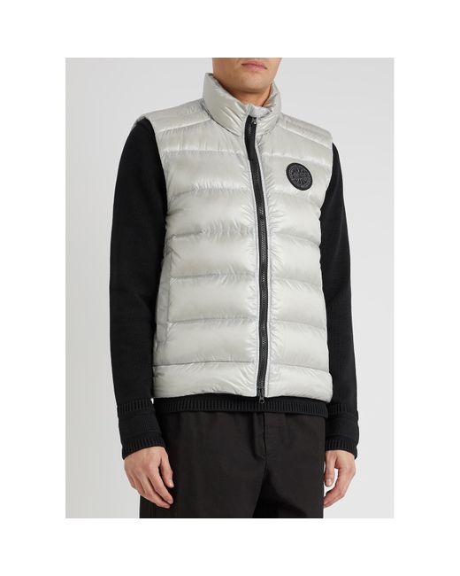 Canada Goose Gray Crofton Light Quilted Shell Gilet for men