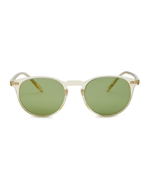 Oliver Peoples Green Riley Sun Round-frame Sunglasses for men