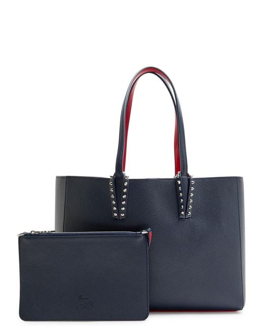 Christian Louboutin Blue Cabata Small Leather Tote