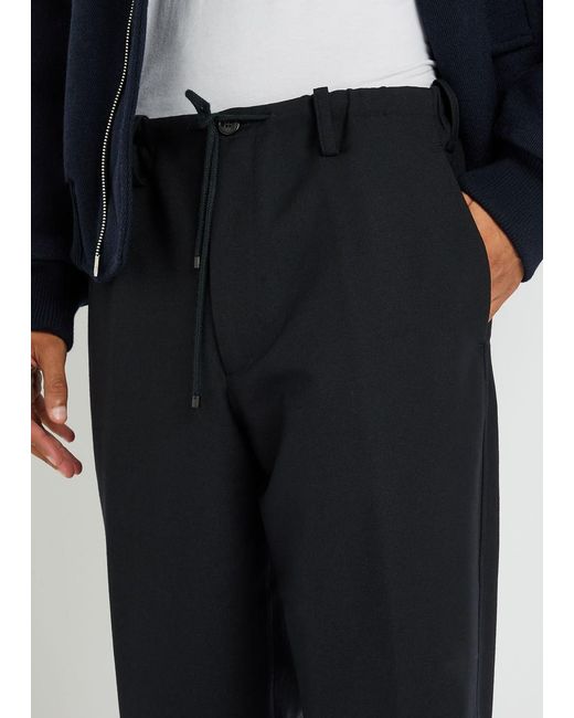 Dries Van Noten Blue Penny Wool Trousers for men