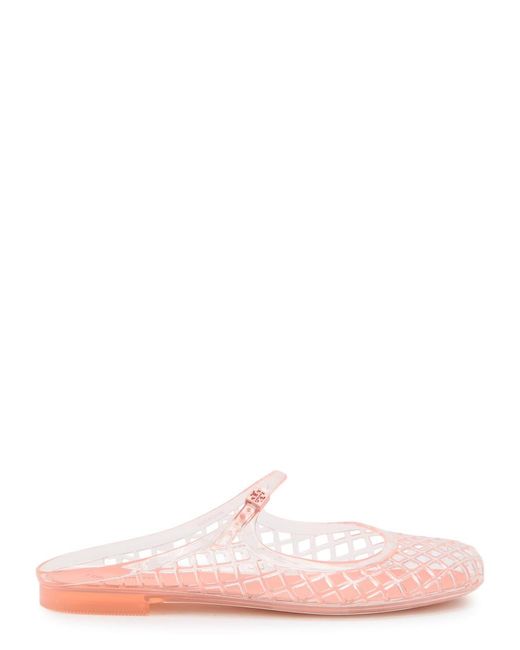Tory Burch Pink Mellow Jelly Mary Jane Mules