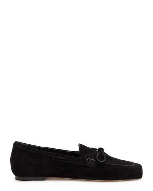 Aeyde Black Jasper Suede Loafers
