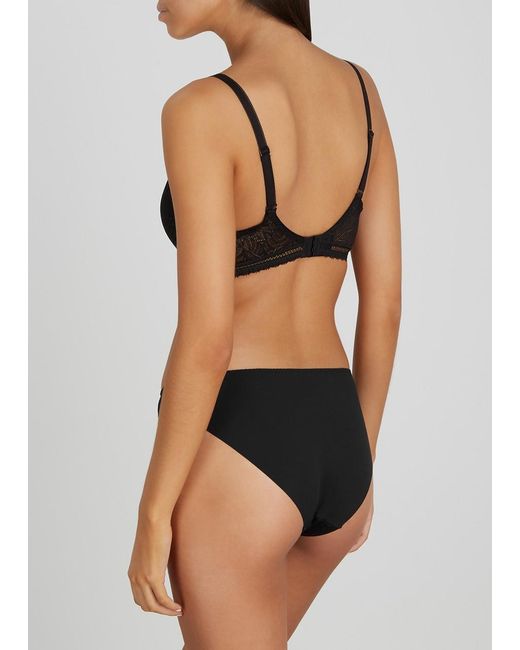 Simone Perele Black Simone Perele Comete Lace Briefs, Briefs, Lace Front Panel
