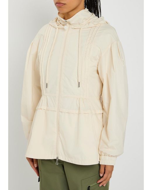 Moncler Natural Vabre Pintuck Shell Jacket