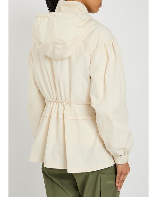 Moncler Natural Vabre Pintuck Shell Jacket