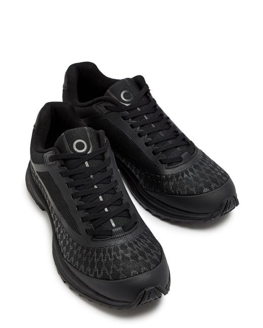 Now You Live Black Yh 203 Hybrid Mesh Sneakers for men