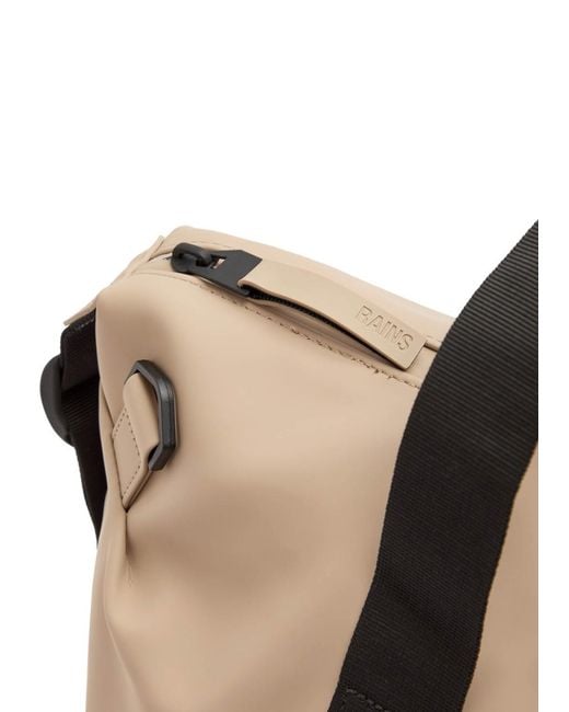 Rains Brown Hilo Weekend Small Rubberised Holdall for men