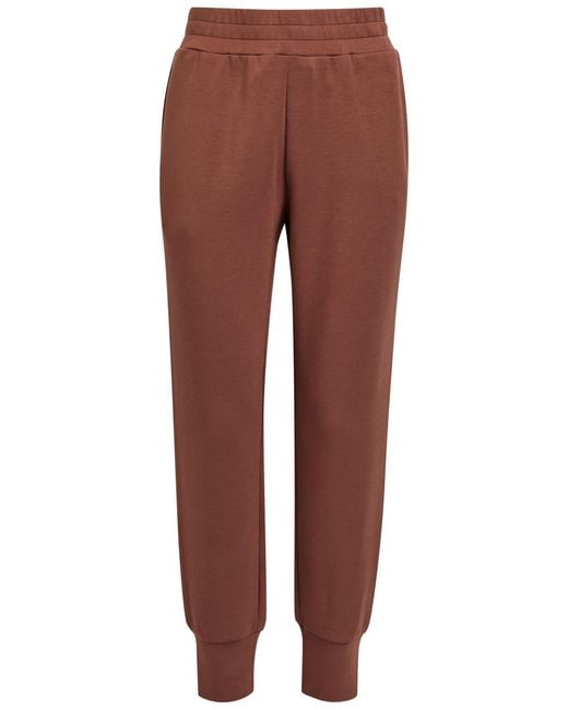 Varley Red The Slim Cuff 27.5 Stretch-Jersey Sweatpants