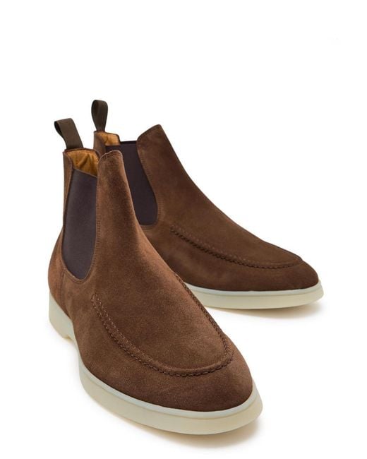 Aurélien Brown City Suede Chelsea Boots for men