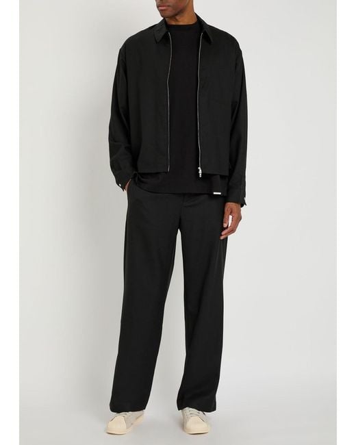 Represent Black Straight-Leg Woven Trousers for men