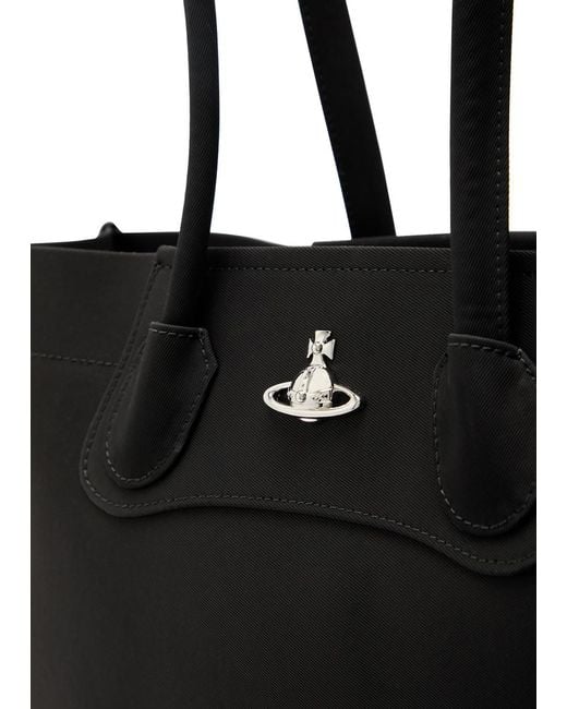 Vivienne Westwood Black Troy Twill Tote Bag
