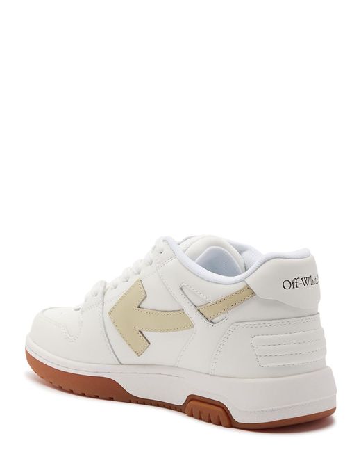 Off-White c/o Virgil Abloh White Off- Out Of Office Panelled Leather Sneakers