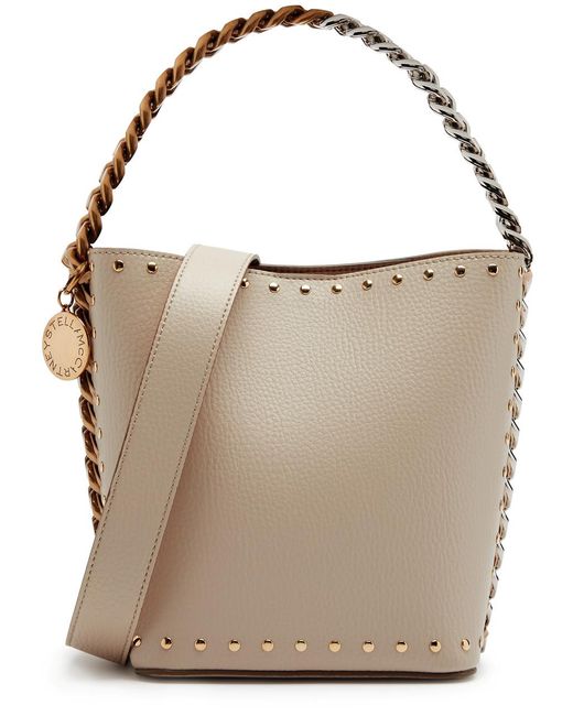 Stella McCartney Natural Frayme Faux Leather Bucket Bag